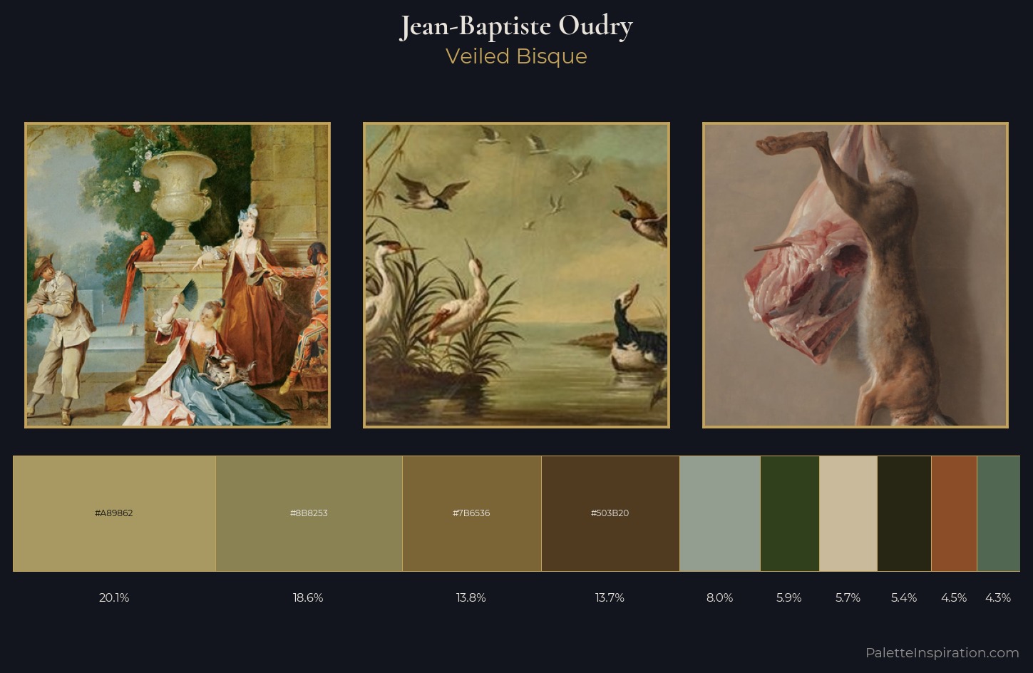 Jean-Baptiste Oudry Palette 7 — Veiled Bisque