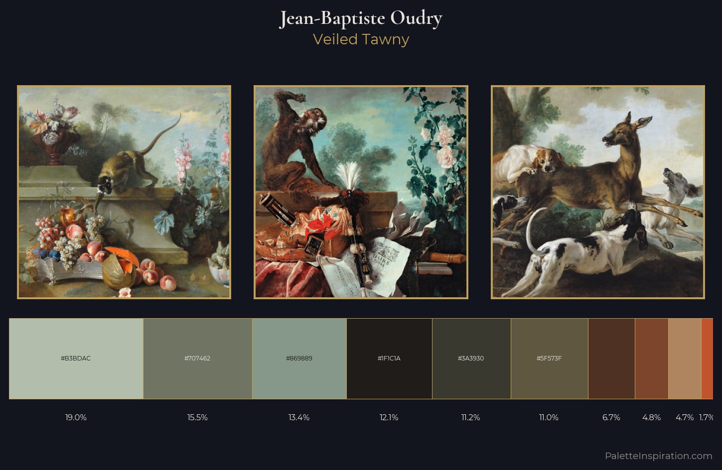 Jean-Baptiste Oudry Palette 10 — Veiled Tawny