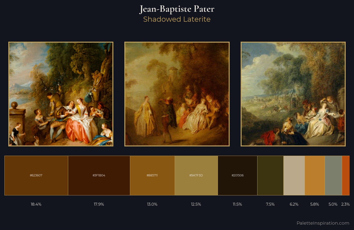 Jean-Baptiste Pater Palette 3 — Shadowed Laterite