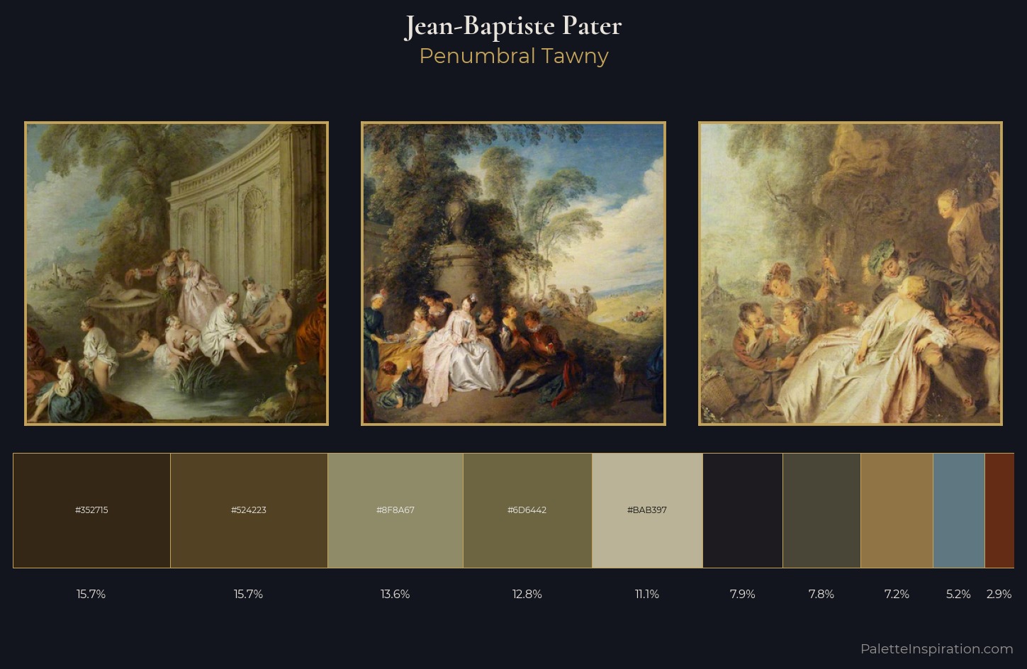 Jean-Baptiste Pater Palette 4 — Penumbral Tawny