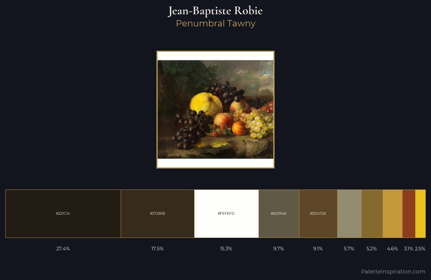 Jean-Baptiste Robie Palette 3 — Penumbral Tawny