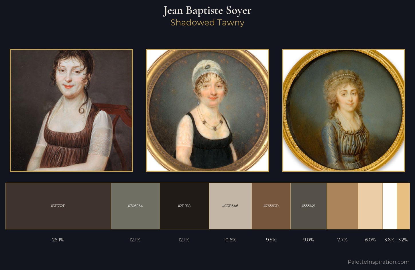 Jean Baptiste Soyer Palette 1 — Shadowed Tawny