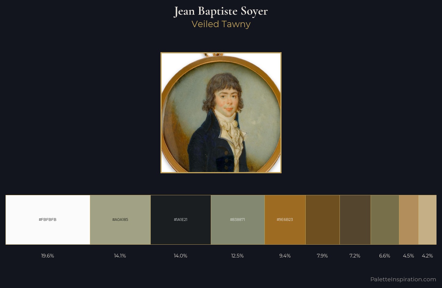 Jean Baptiste Soyer Palette 2 — Veiled Tawny