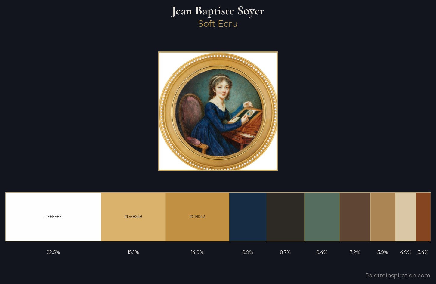 Jean Baptiste Soyer Palette 3 — Soft Ecru