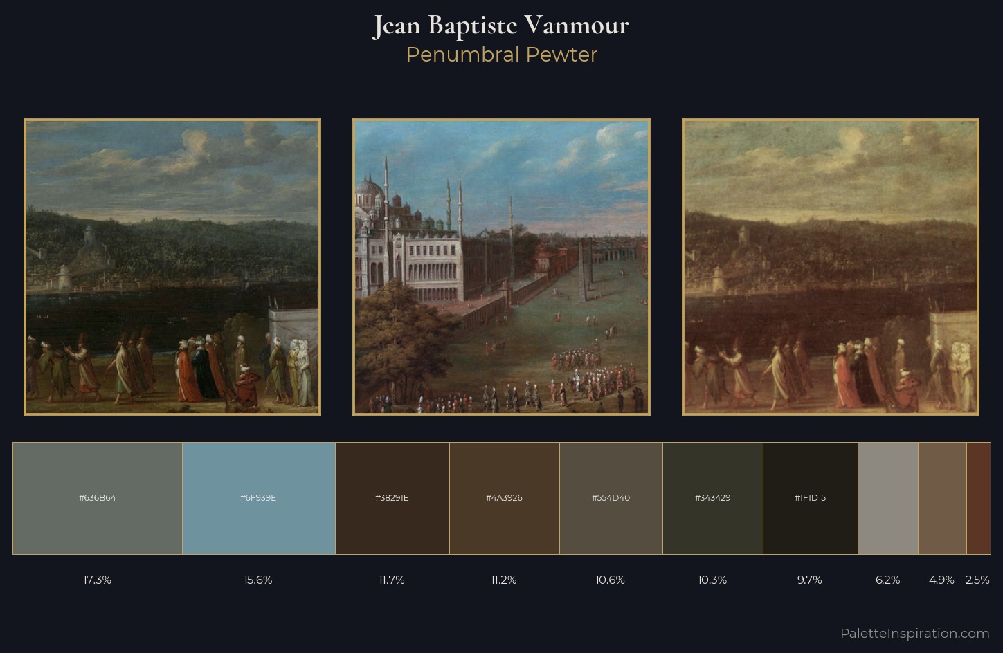 Jean Baptiste Vanmour Palette 5 — Penumbral Pewter