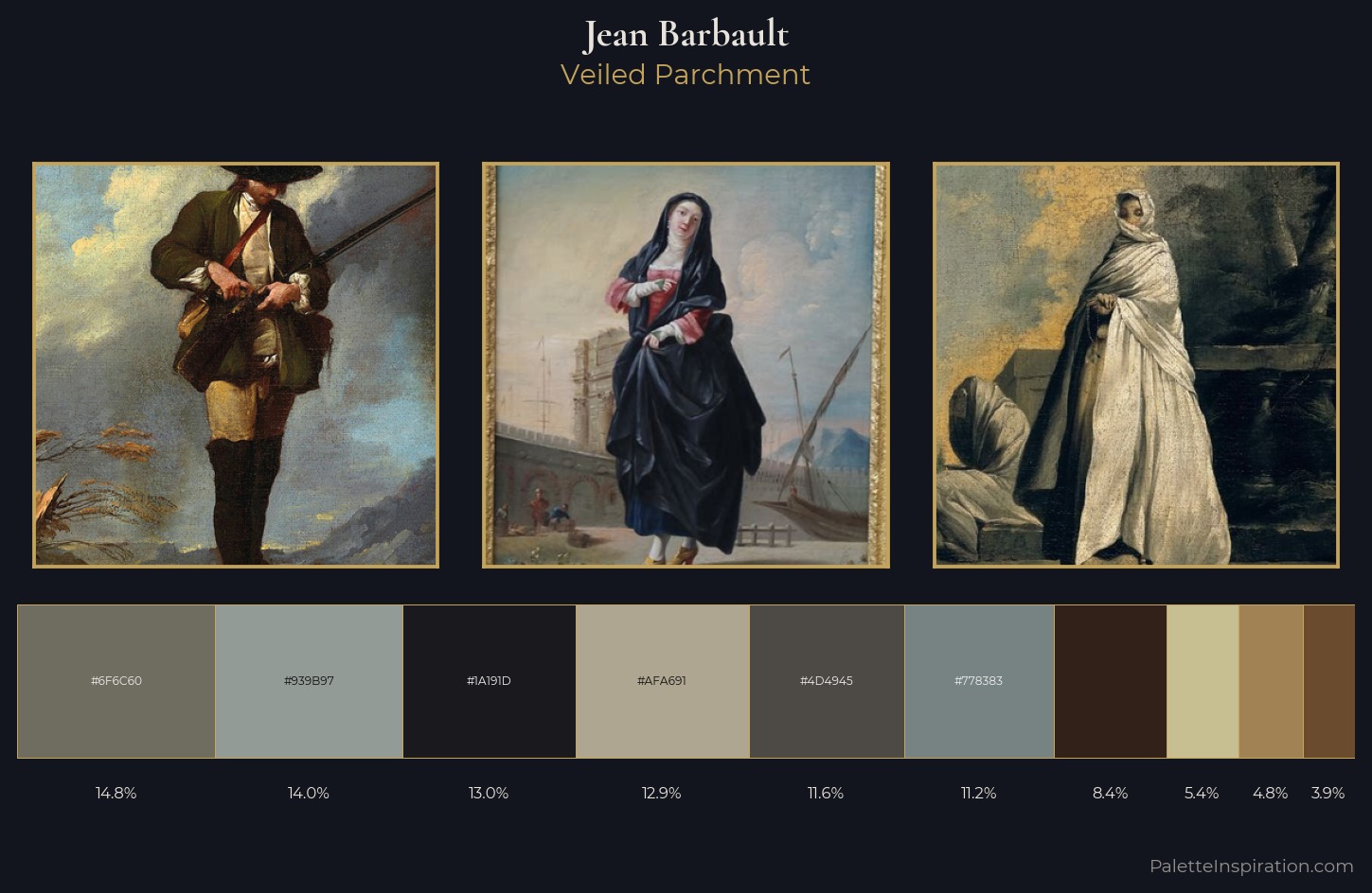 Jean Barbault Palette 3 — Veiled Parchment