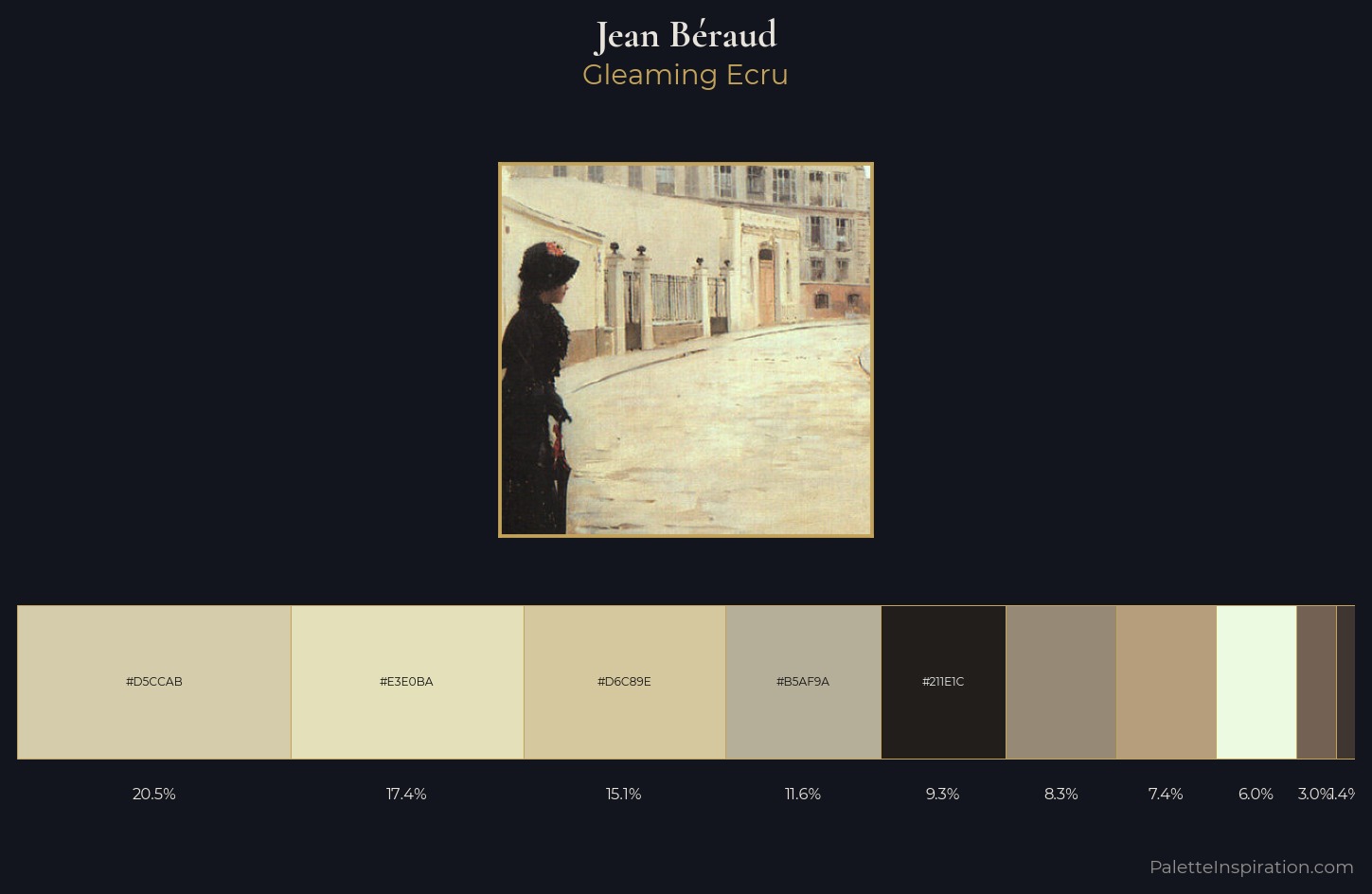 Jean Béraud Palette 1 — Gleaming Ecru