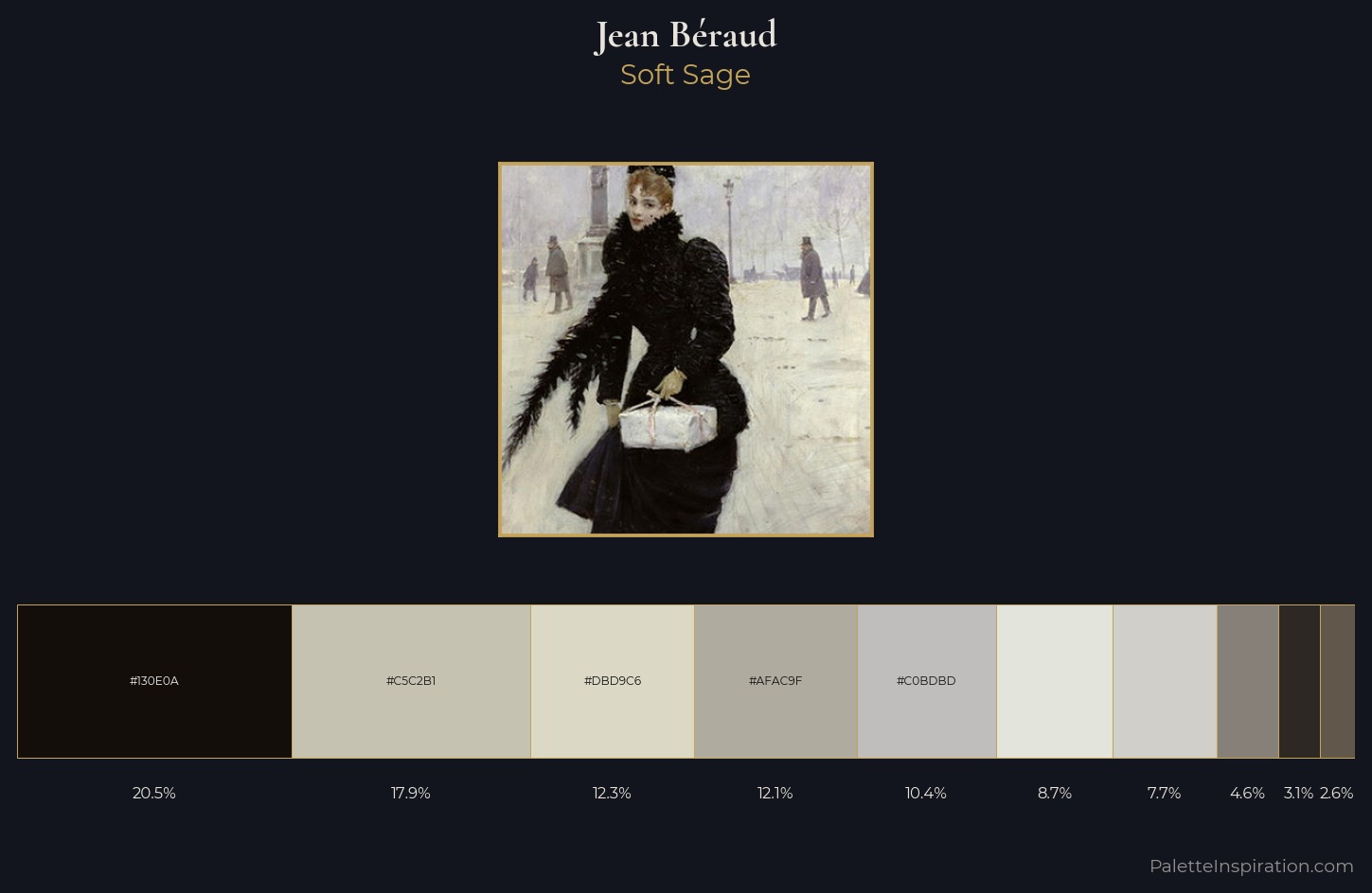 Jean Béraud Palette 2 — Soft Sage