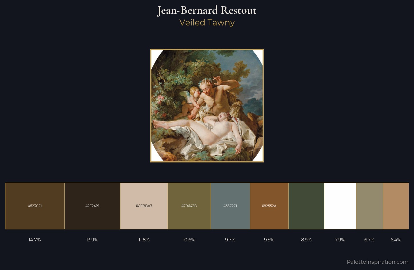 Jean-Bernard Restout Palette 1 — Veiled Tawny