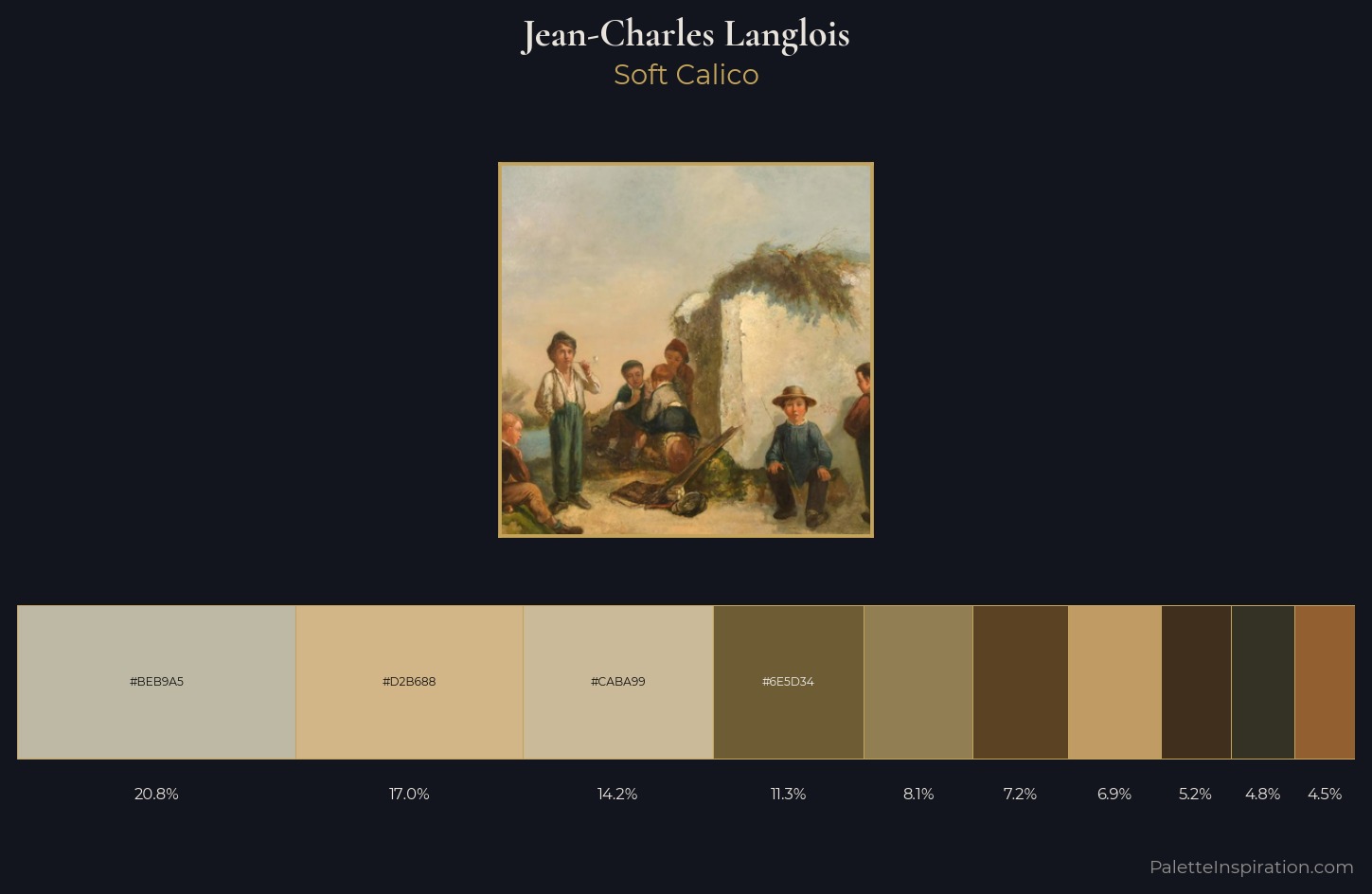 Jean-Charles Langlois Palette 3 — Soft Calico