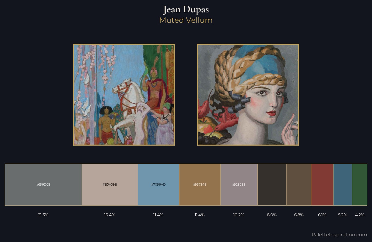 Jean Dupas Palette 1 — Muted Vellum