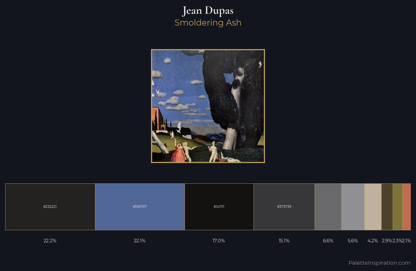Jean Dupas Palette 3 — Smoldering Ash