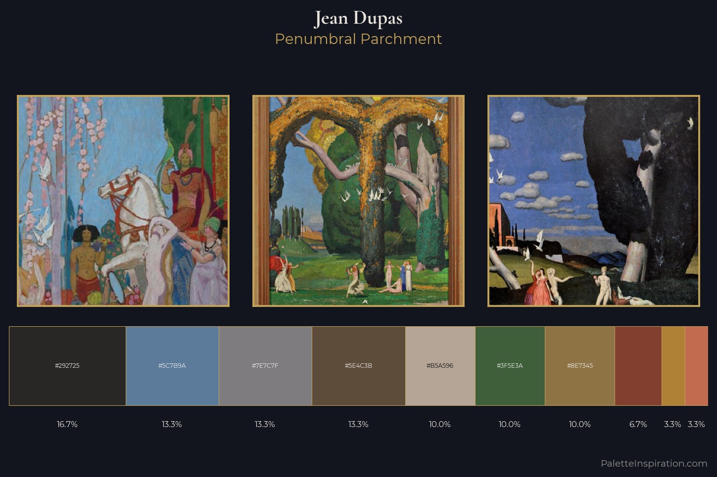 Jean Dupas Master Palette — Penumbral Parchment