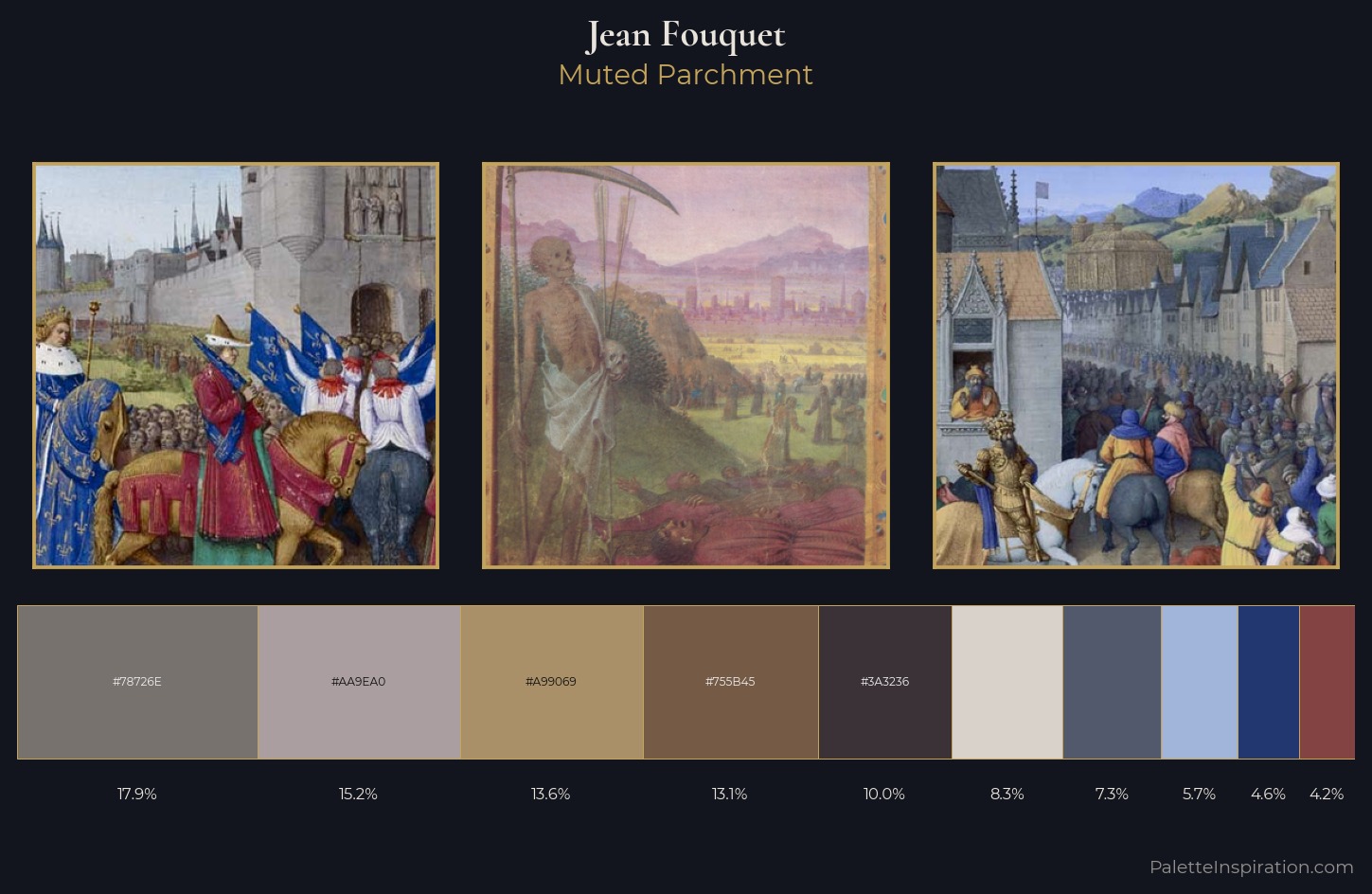 Jean Fouquet Palette 1 — Muted Parchment