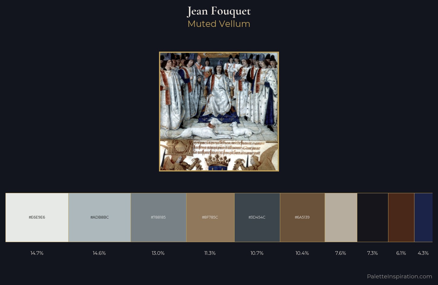 Jean Fouquet Palette 5 — Muted Vellum