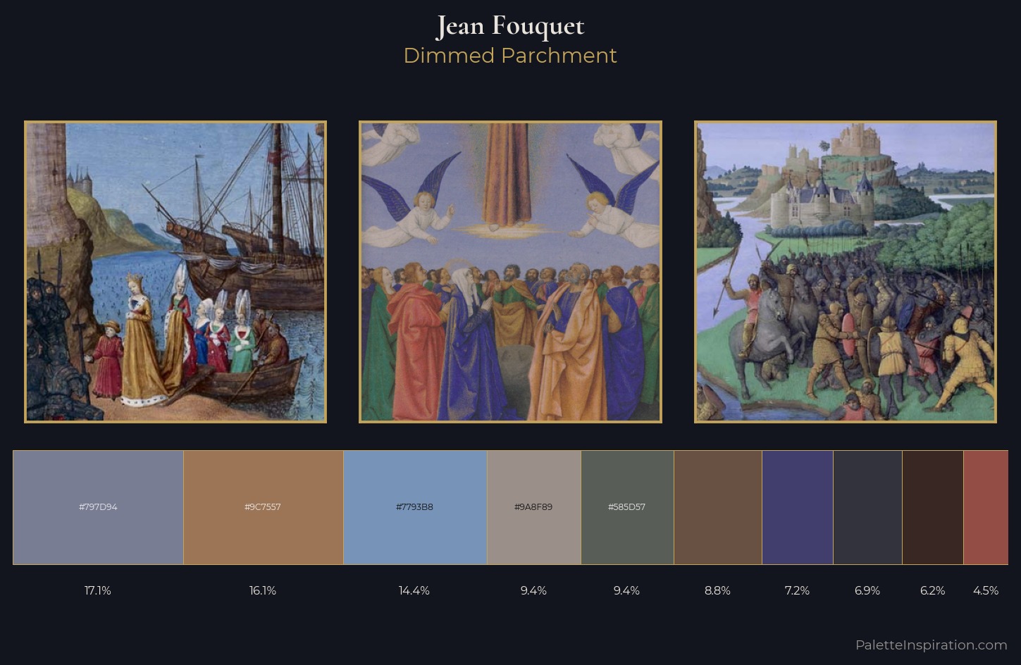 Jean Fouquet Palette 8 — Dimmed Parchment