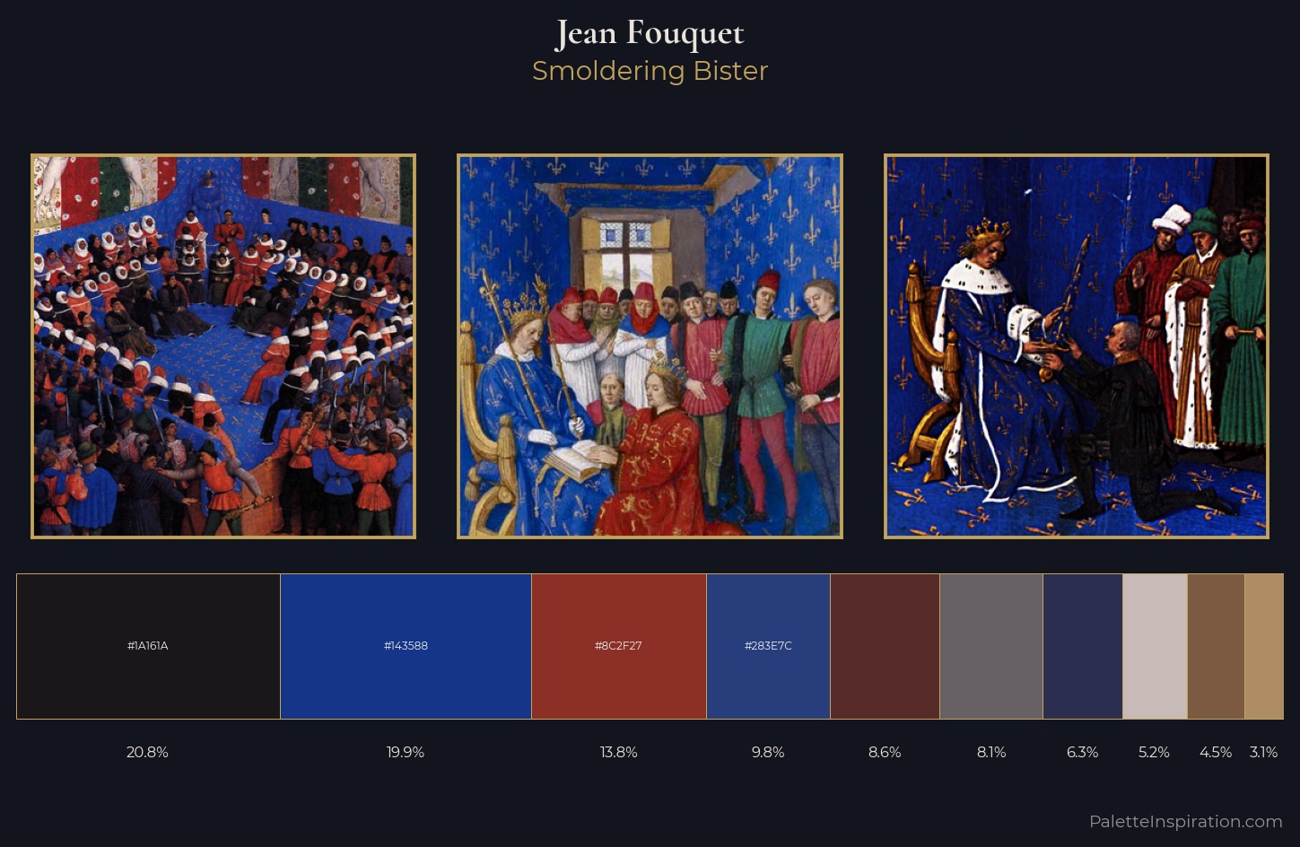 Jean Fouquet Palette 11 — Smoldering Bister