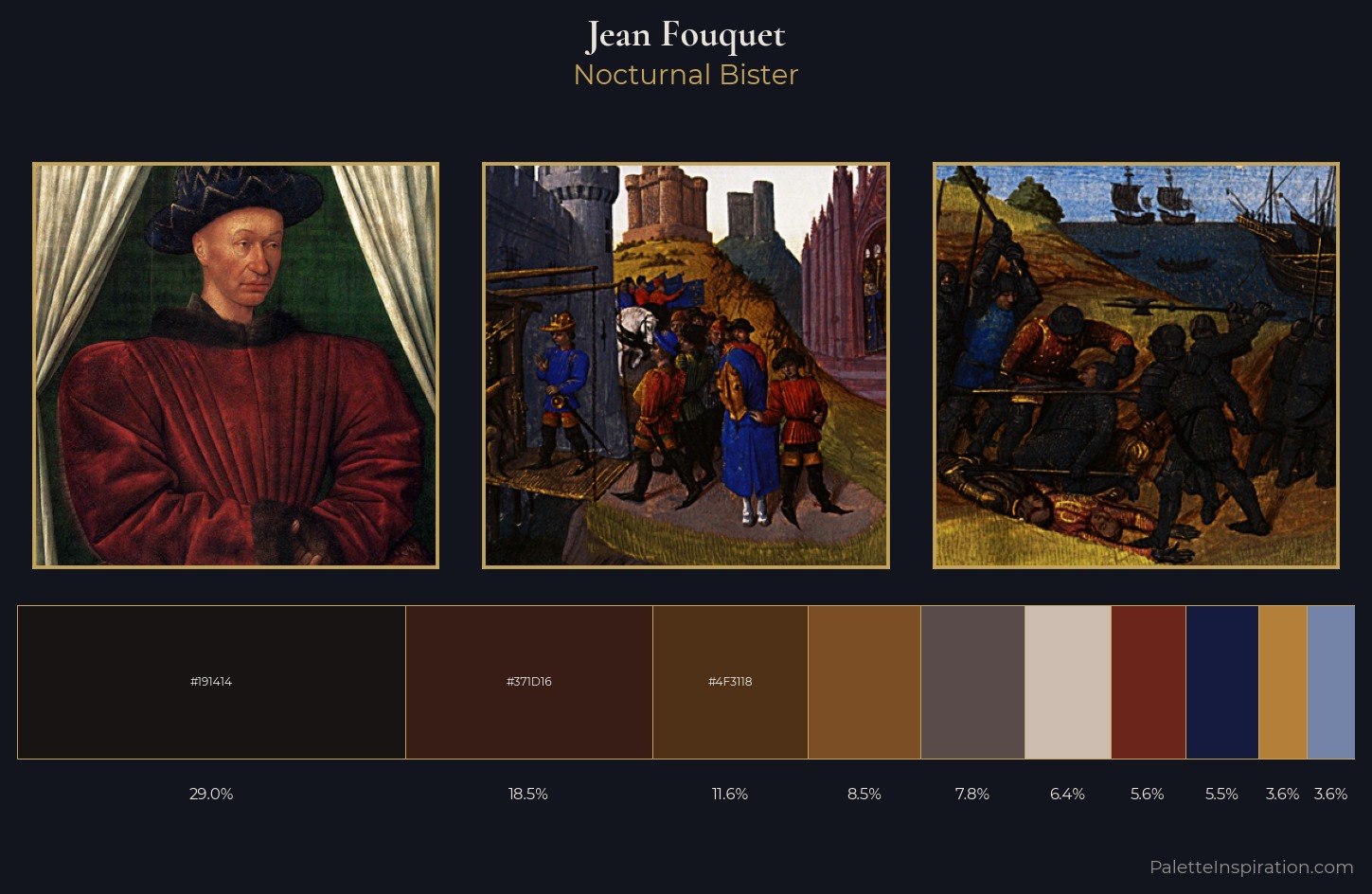 Jean Fouquet Palette 12 — Nocturnal Bister