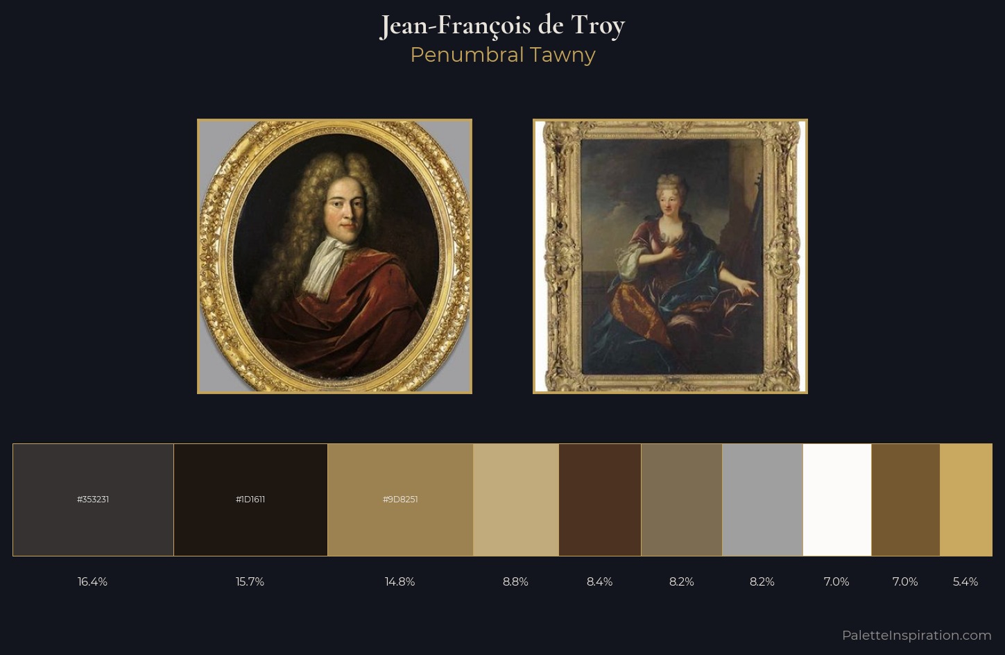 Jean-François de Troy Palette 1 — Penumbral Tawny