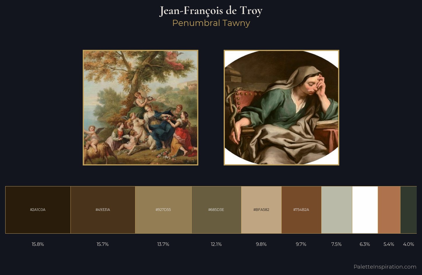 Jean-François de Troy Palette 2 — Penumbral Tawny