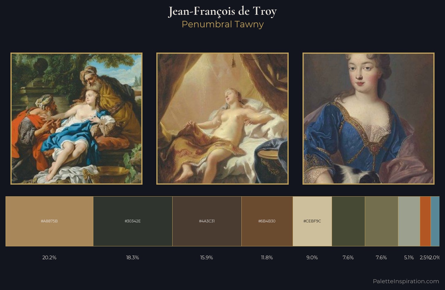 Jean-François de Troy Palette 3 — Penumbral Tawny