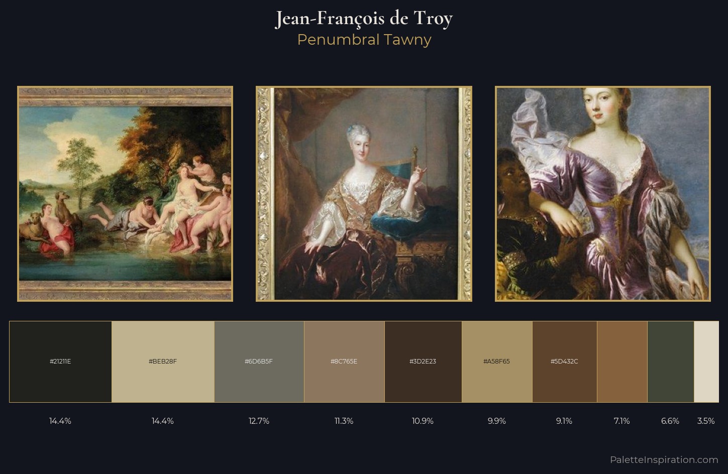Jean-François de Troy Palette 4 — Penumbral Tawny