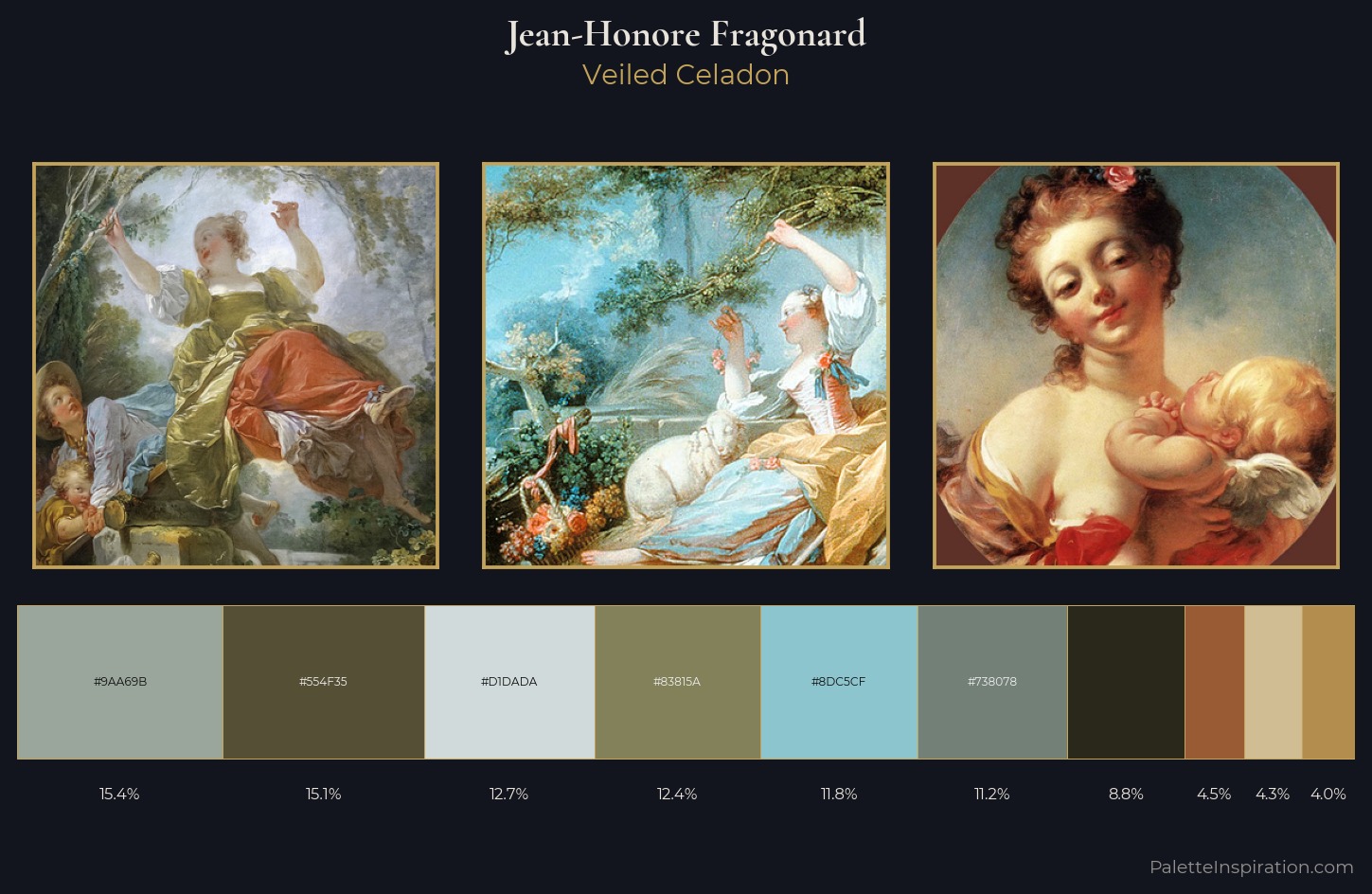 Jean-Honore Fragonard Palette 1 — Veiled Celadon