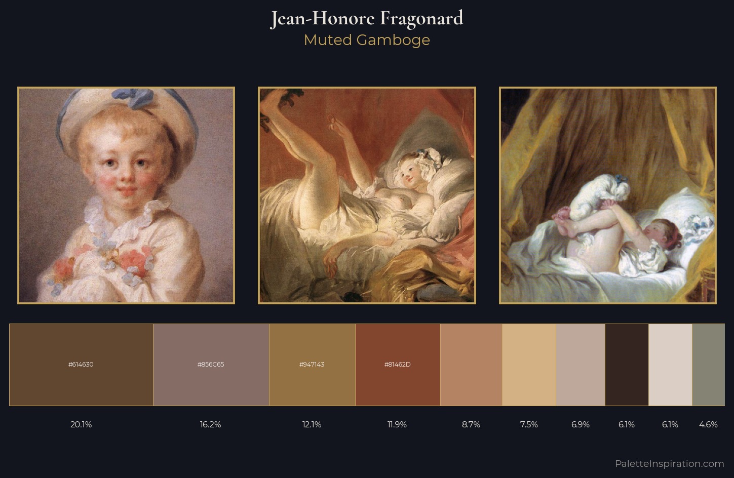 Jean-Honore Fragonard Palette 3 — Muted Gamboge
