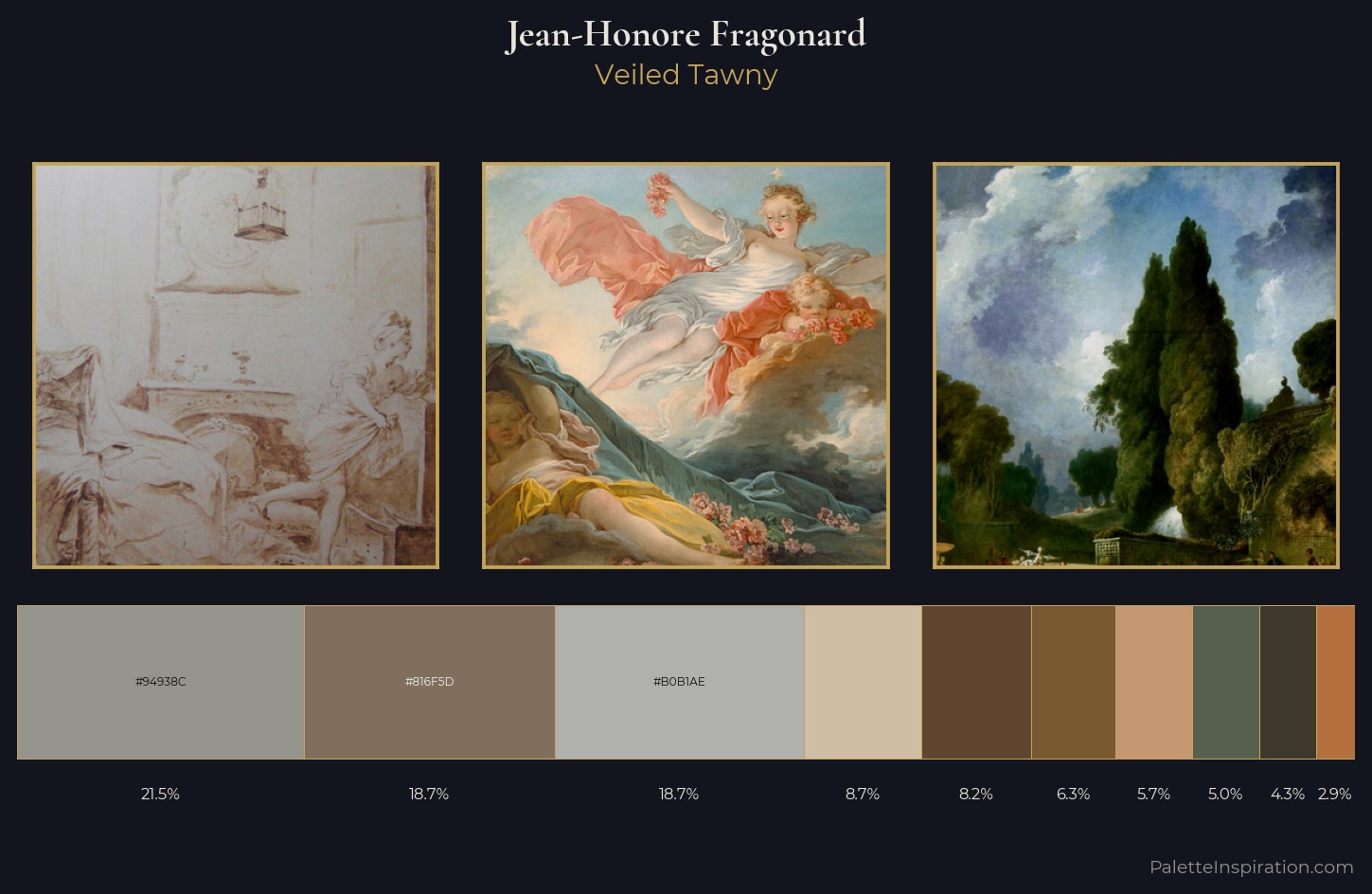 Jean-Honore Fragonard Palette 4 — Veiled Tawny