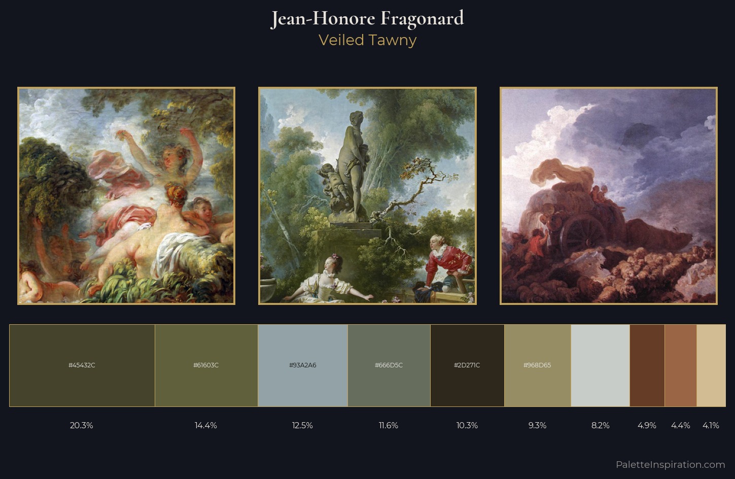 Jean-Honore Fragonard Palette 5 — Veiled Tawny