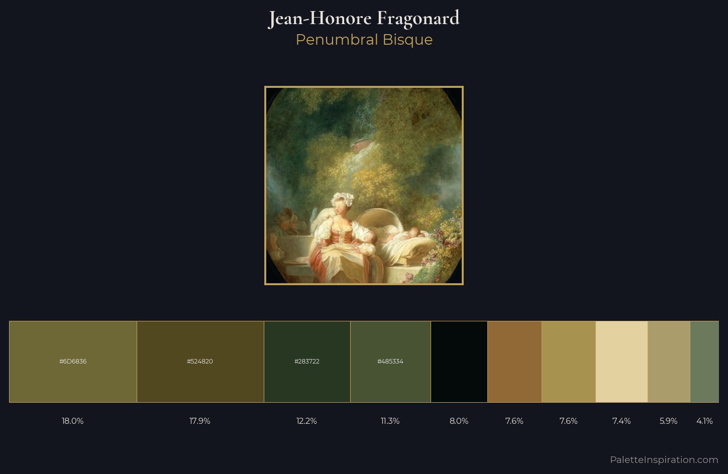 Jean-Honore Fragonard Palette 6 — Penumbral Bisque