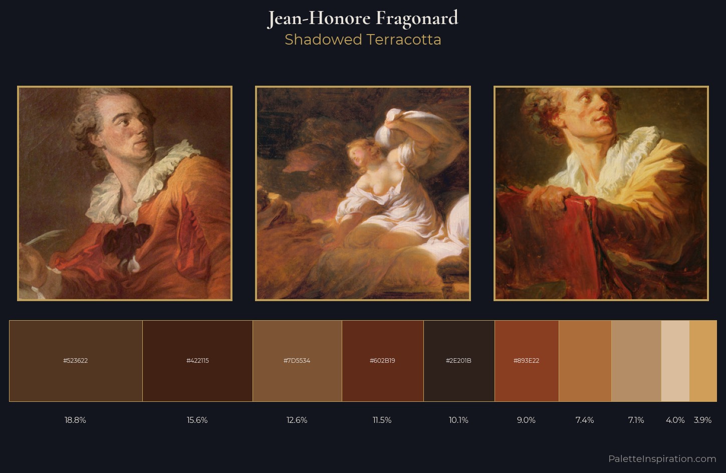 Jean-Honore Fragonard Palette 7 — Shadowed Terracotta