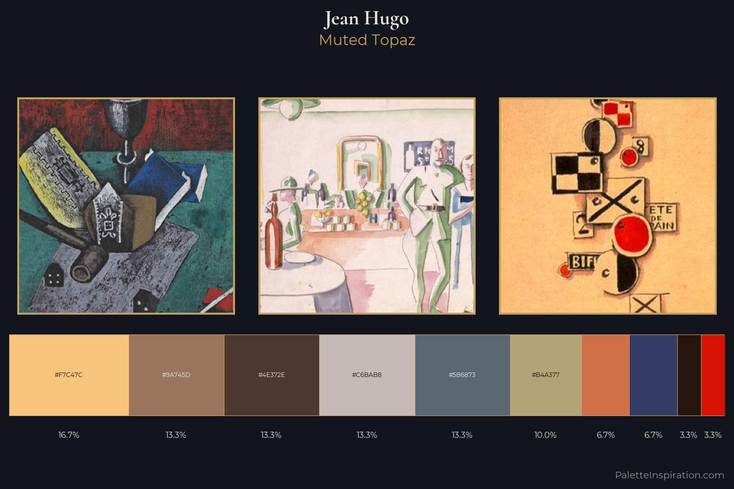 Jean Hugo Master Palette — Muted Topaz