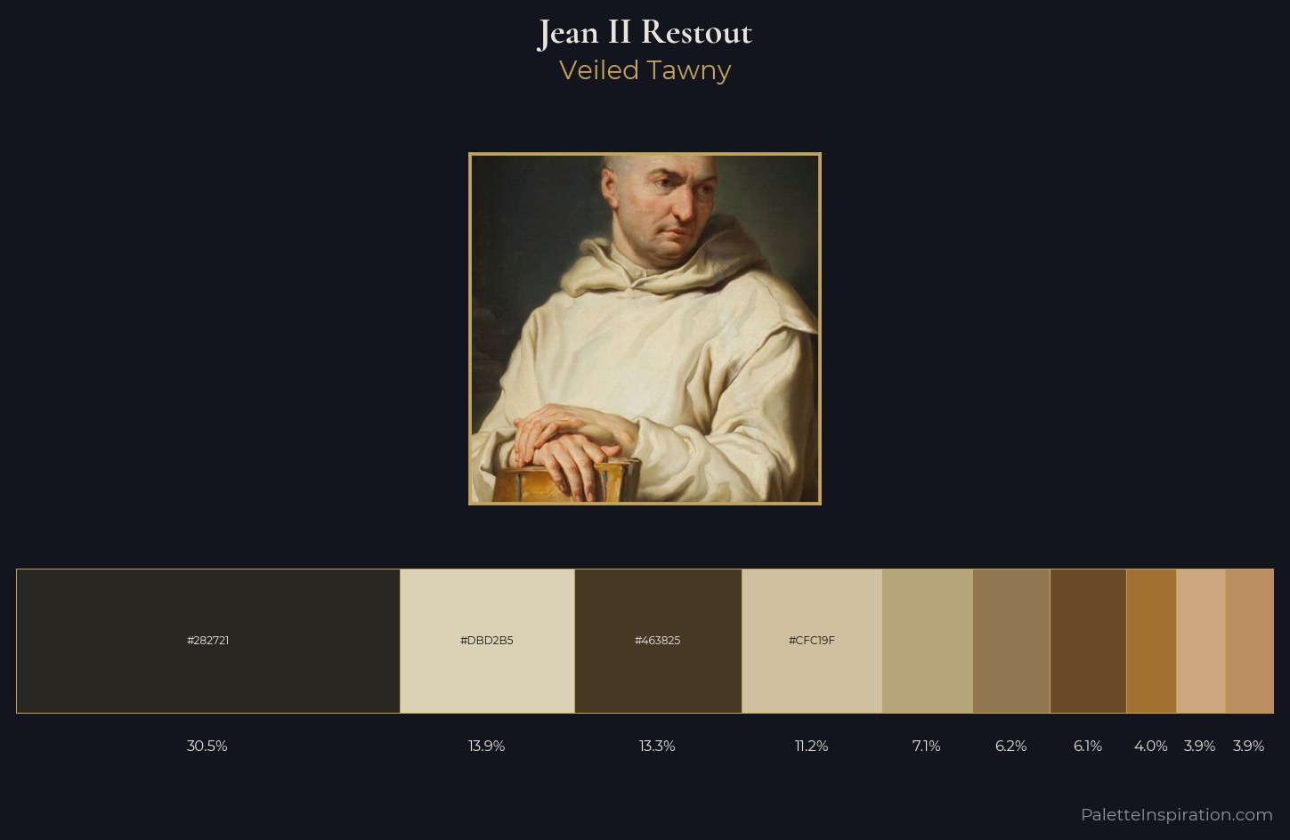 Jean II Restout Palette 1 — Veiled Tawny