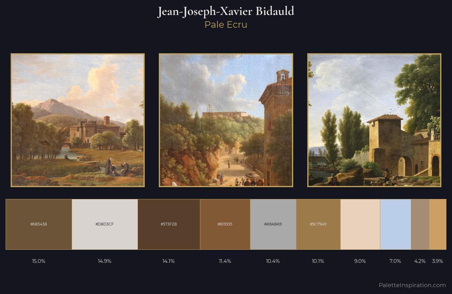Jean-Joseph-Xavier Bidauld Palette 2 — Pale Ecru