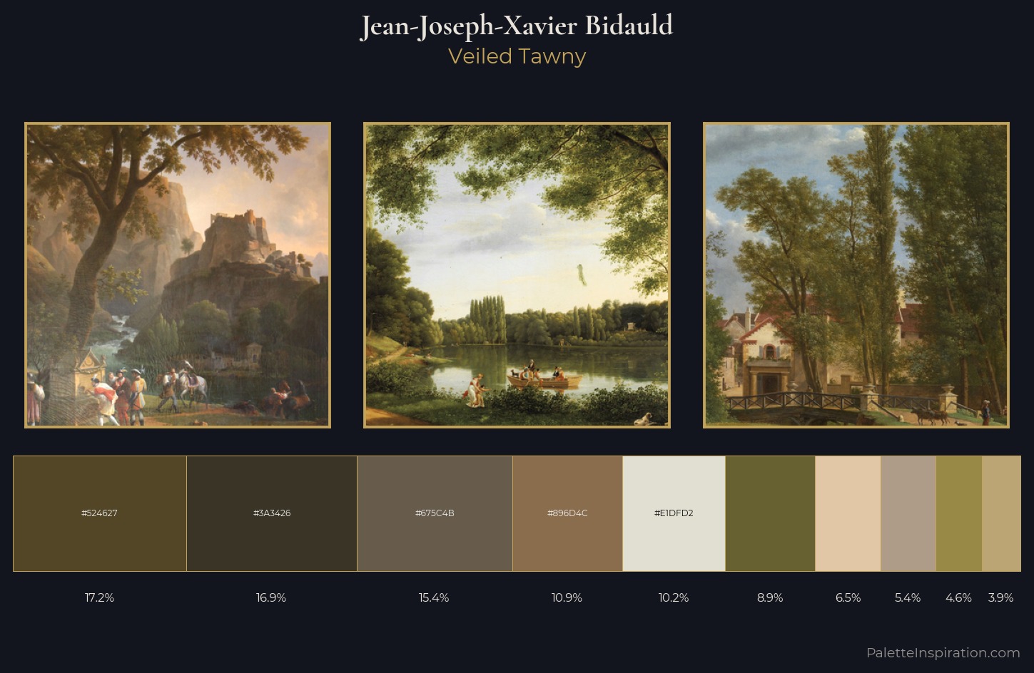 Jean-Joseph-Xavier Bidauld Palette 3 — Veiled Tawny