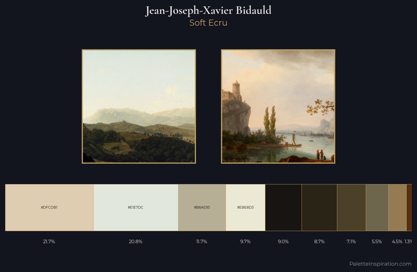 Jean-Joseph-Xavier Bidauld Palette 5 — Soft Ecru