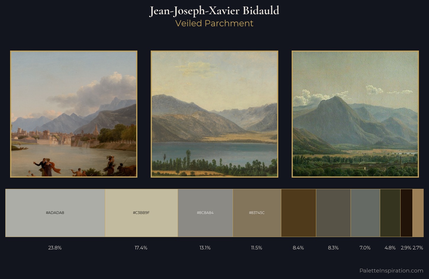Jean-Joseph-Xavier Bidauld Palette 6 — Veiled Parchment