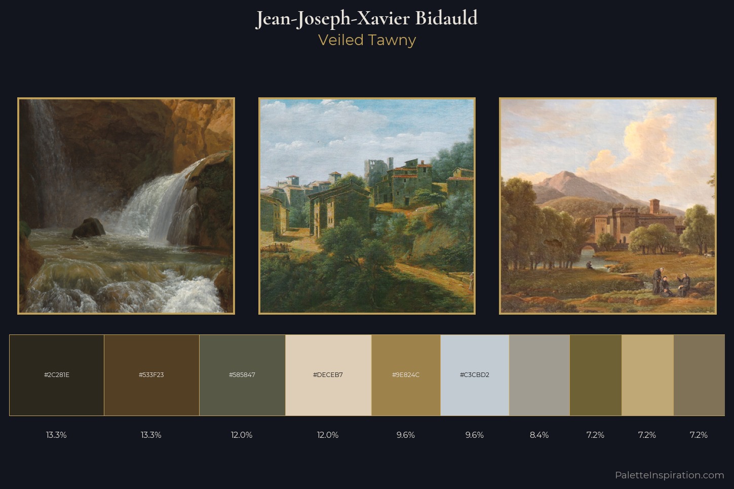 Jean-Joseph-Xavier Bidauld Master Palette — Veiled Tawny