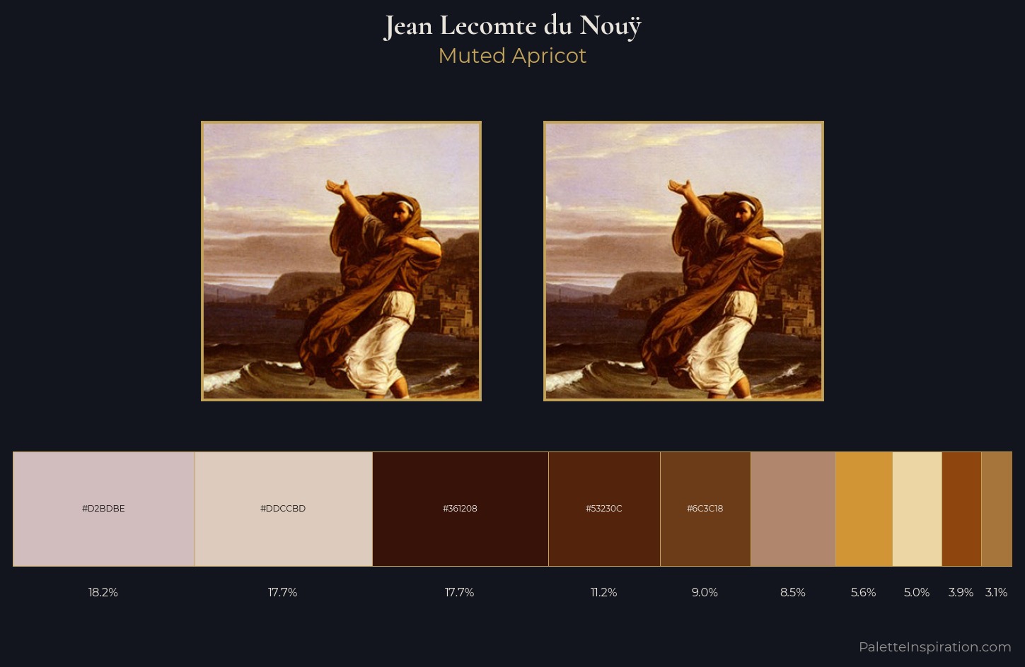 Jean Lecomte du Nouÿ Palette 2 — Muted Apricot