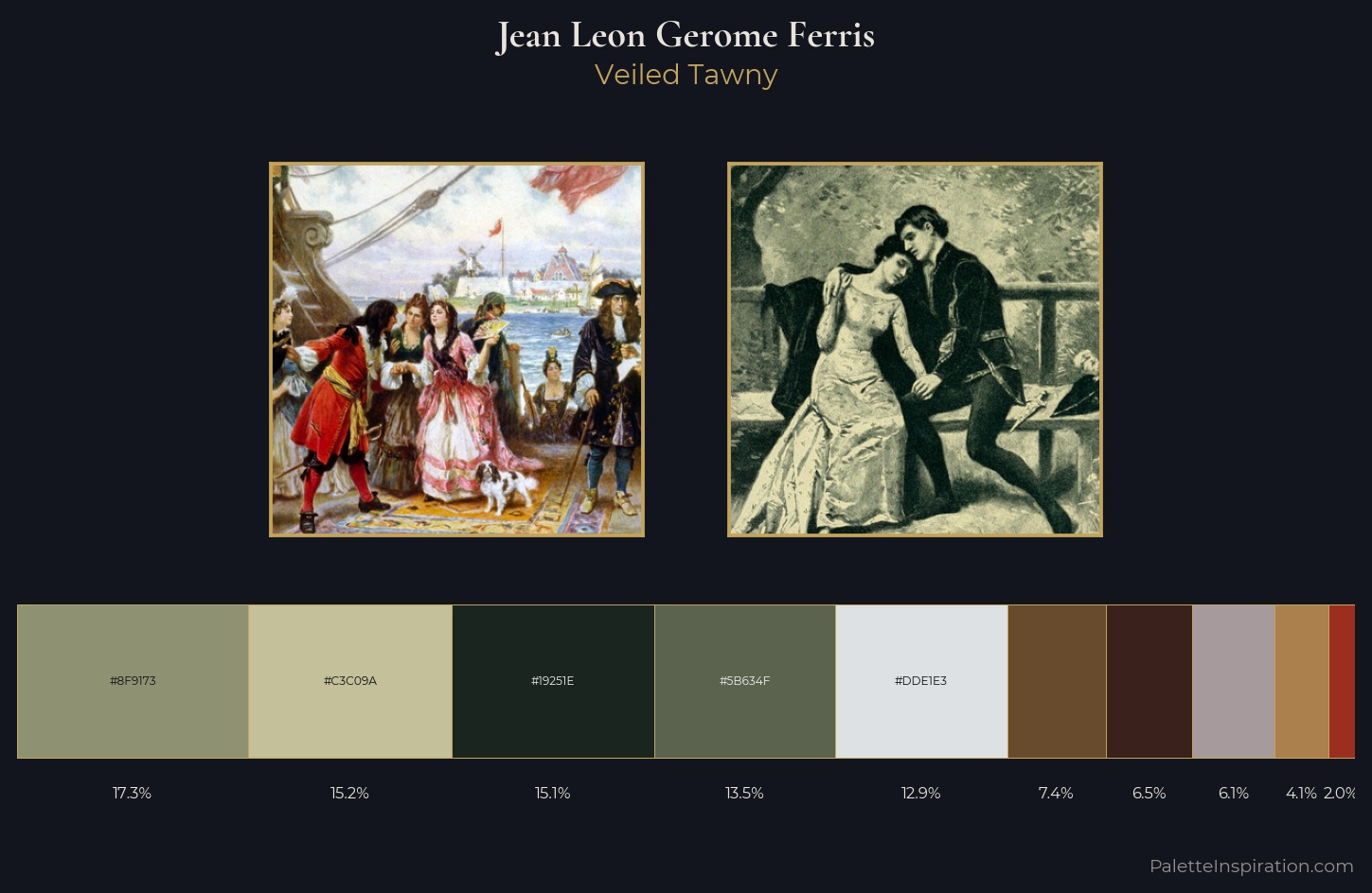 Jean Leon Gerome Ferris Palette 3 — Veiled Tawny