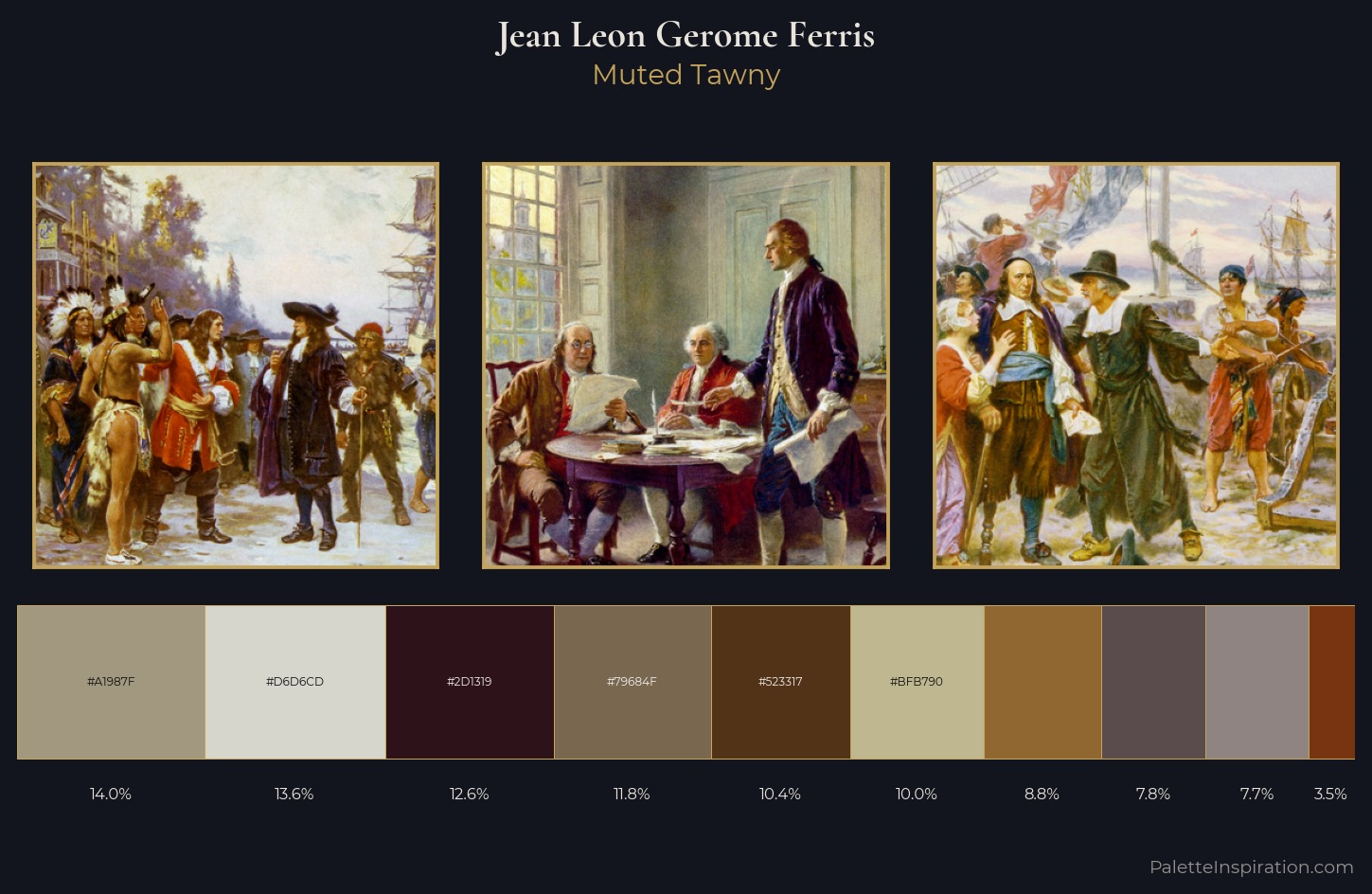 Jean Leon Gerome Ferris Palette 5 — Muted Tawny