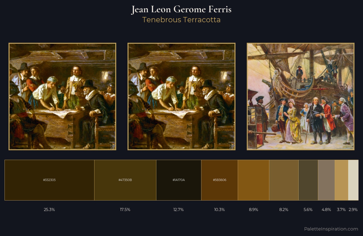Jean Leon Gerome Ferris Palette 6 — Tenebrous Terracotta