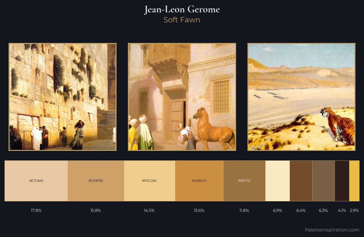 Jean-Leon Gerome Palette 1 — Soft Fawn
