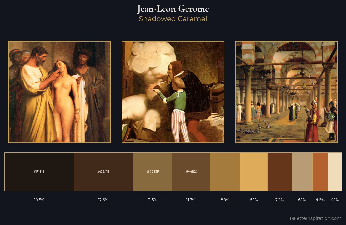 Jean-Leon Gerome Palette 10 — Shadowed Caramel