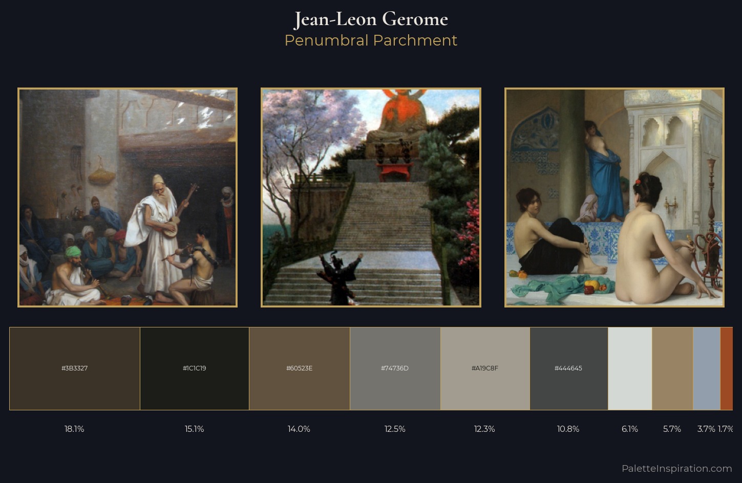 Jean-Leon Gerome Palette 13 — Penumbral Parchment