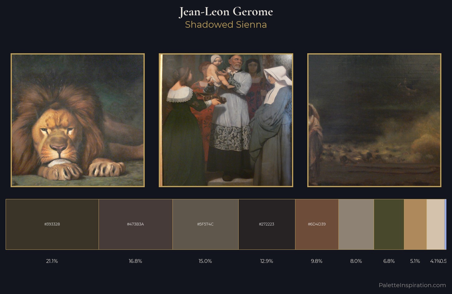 Jean-Leon Gerome Palette 15 — Shadowed Sienna
