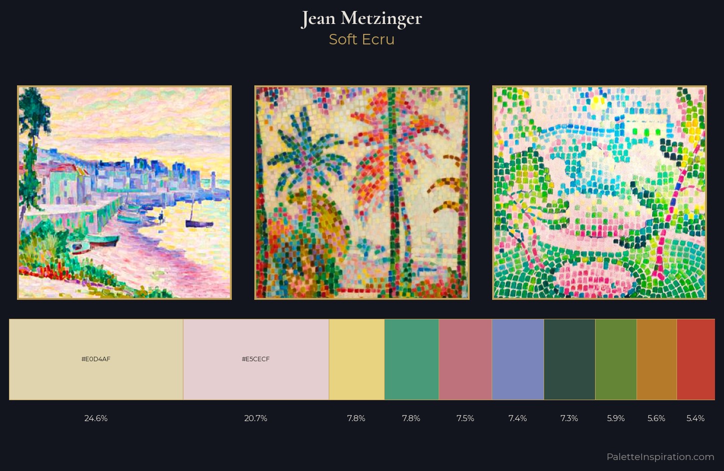Jean Metzinger Palette 2 — Soft Ecru