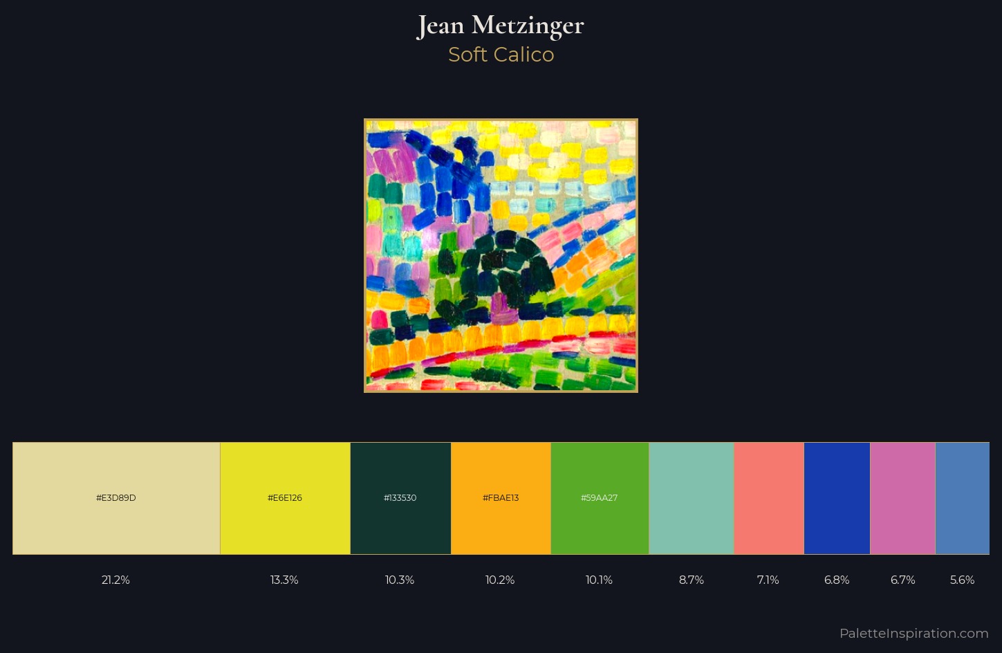 Jean Metzinger Palette 3 — Soft Calico