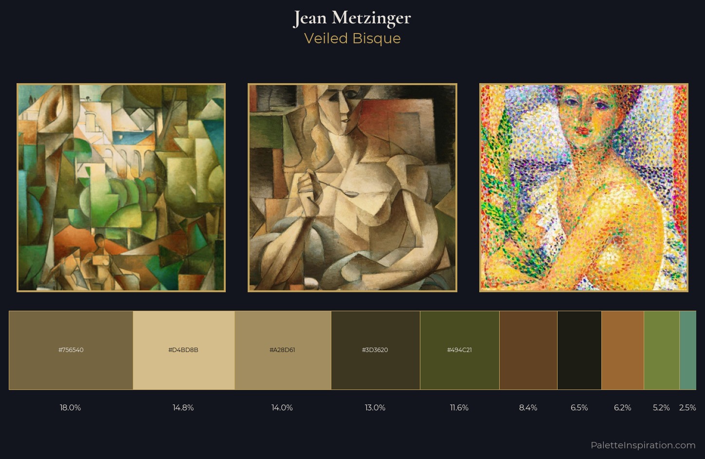 Jean Metzinger Palette 7 — Veiled Bisque
